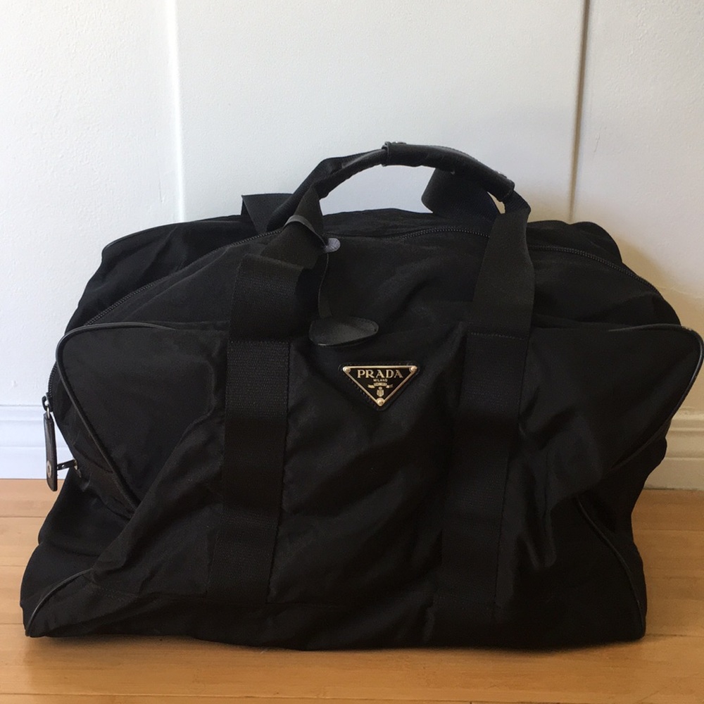 Prada vintage nylon duffle bag